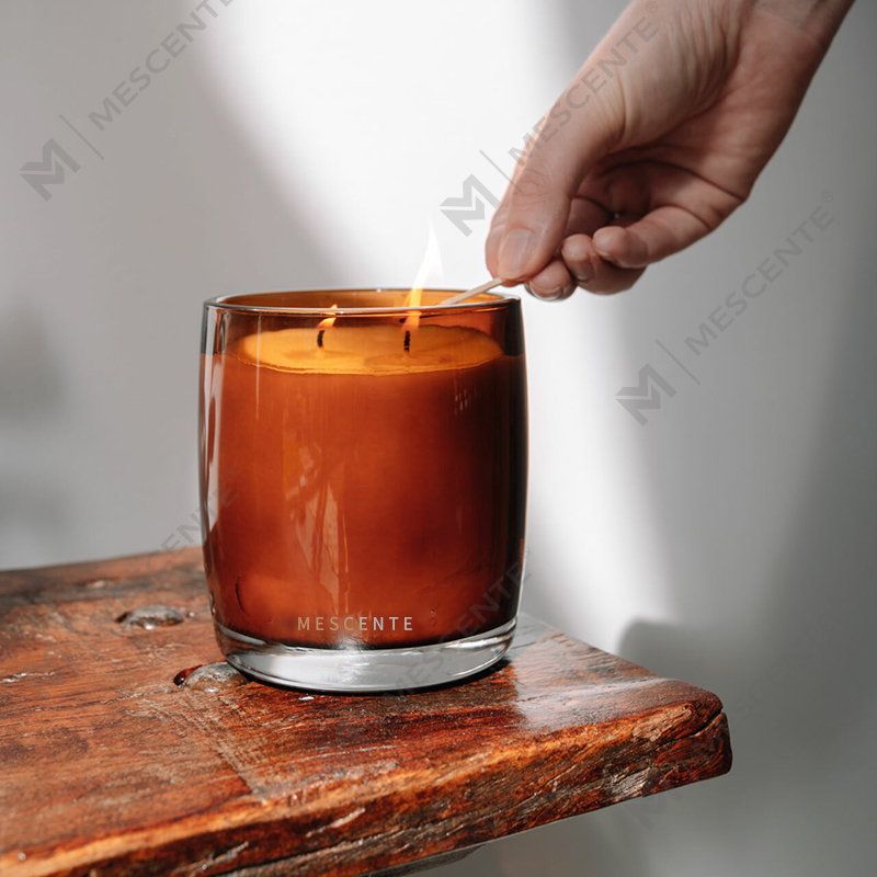 Luxury Private Label Vanilla Starry Scented Candle With Wooden Flick