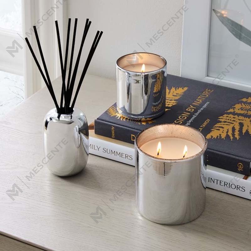 Wholesale Luxury Custom Private Label Alpine Silver Scent Candles
