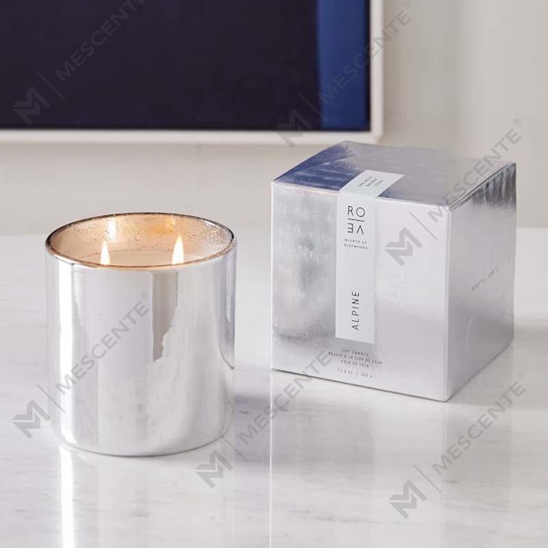 Wholesale Luxury Custom Private Label Alpine Silver Scent Candles