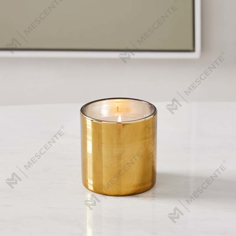 Amazon Luxury Custom Gold Print Logo Black Glass Jar Scented Soy Wax Candle Decoration Gift Set
