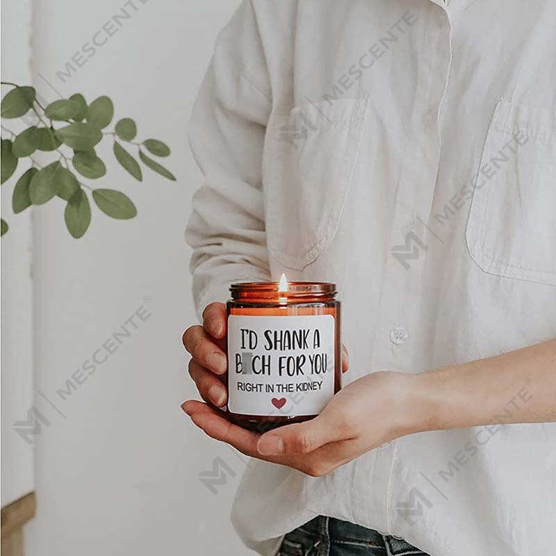 M&Scent 100% Natural Wax Christmas Scented Candle for Home Gift Set, Scented Candle In Glass Jar With Metal Lid