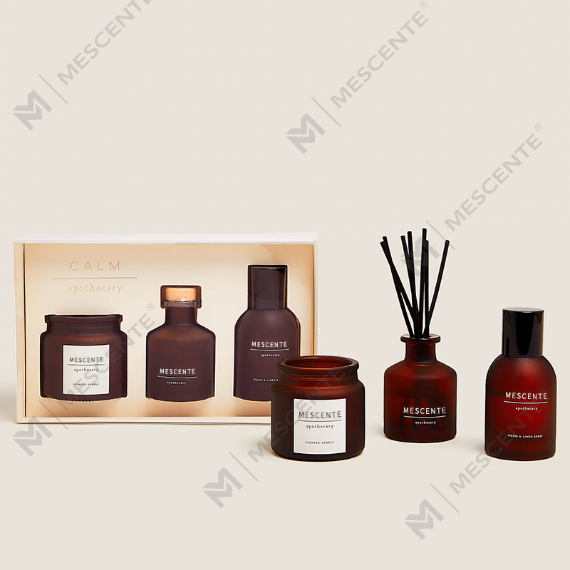 luxury custom private label clear glass candle holder scented soy wax candles with lid