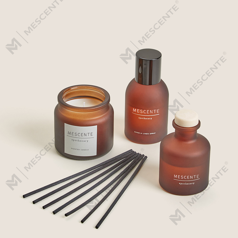 luxury custom private label clear glass candle holder scented soy wax candles with lid