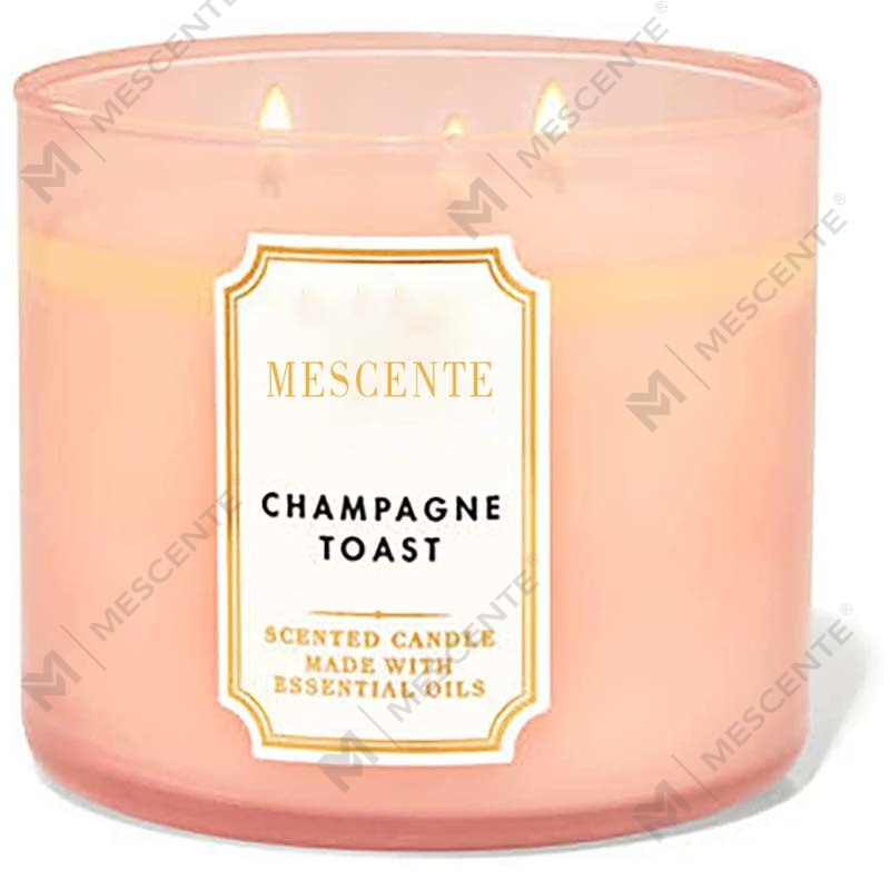 M&Scent Hand Made 3 Wick Natural Jasmine Scented Soy Wax Candle Gift, Private Label Aromatherapy Crystal Candles