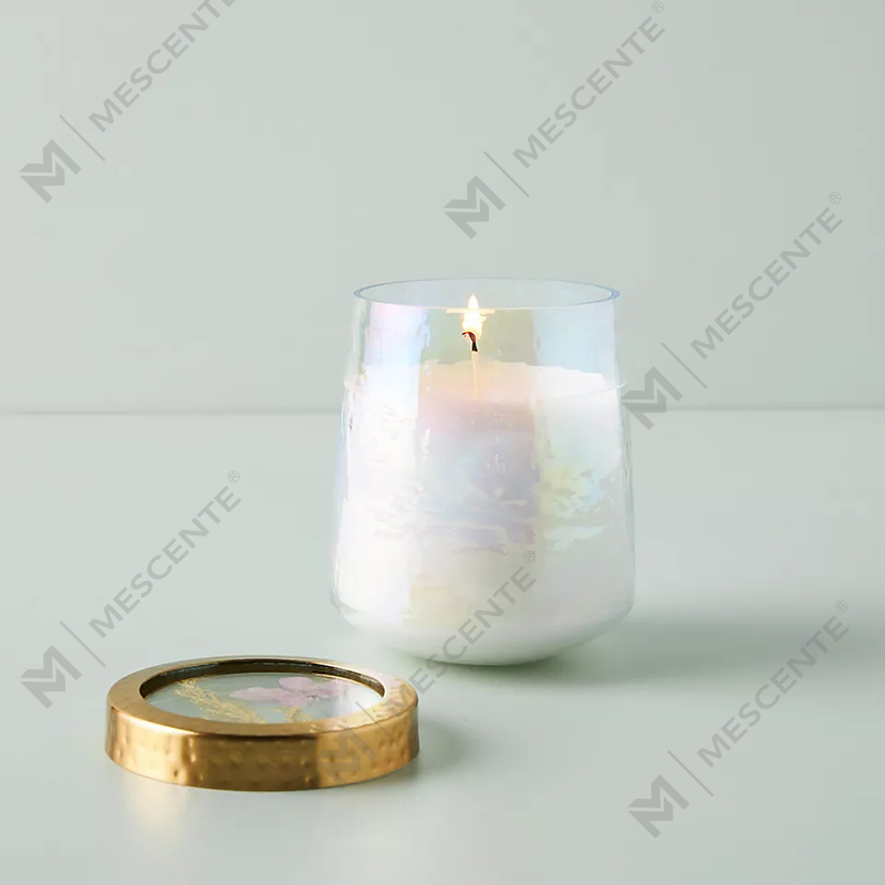 Wholesale Customised Private Label Home Decoration Clear Glass Strong Scented Candles