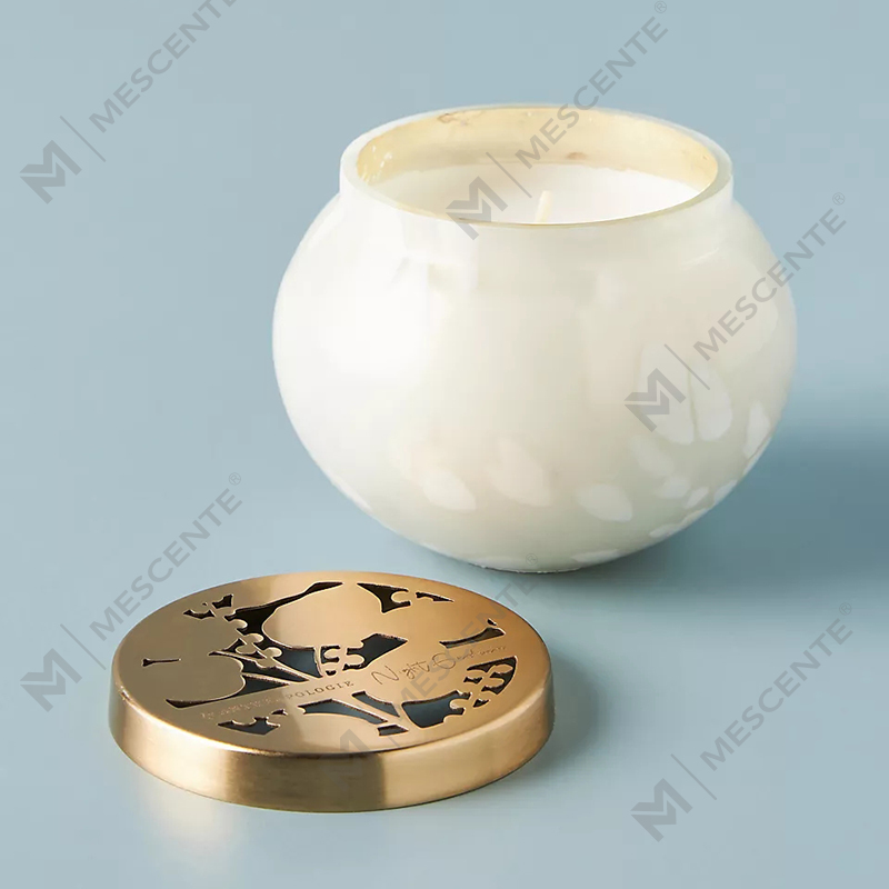 M&scent Private Label Custom Home Decoration Luxury Glass Candle Jars Soy Wax Scented Candles With Lid