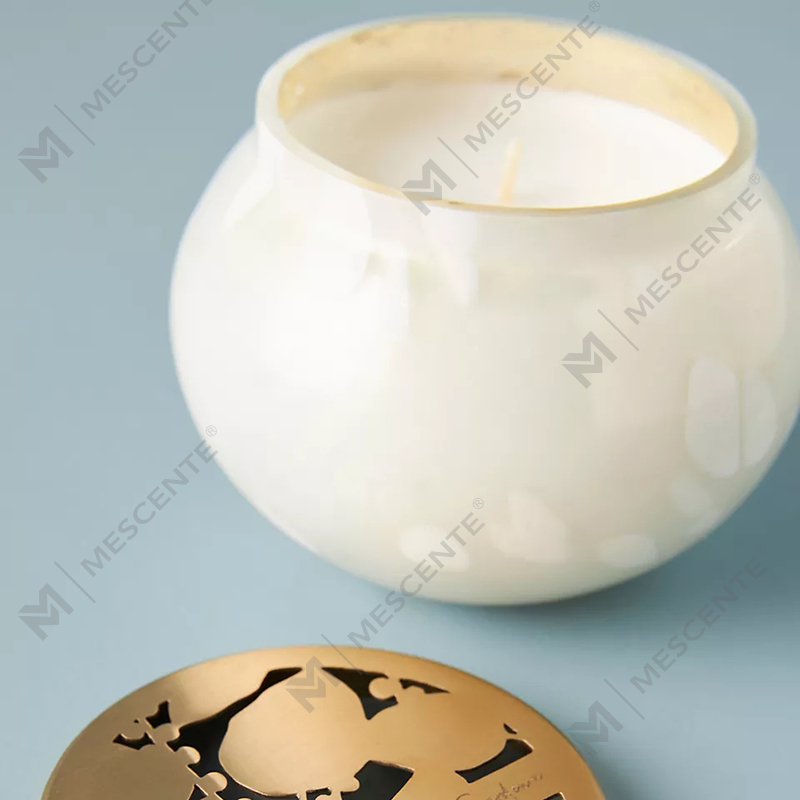 M&scent Private Label Custom Home Decoration Luxury Glass Candle Jars Soy Wax Scented Candles With Lid