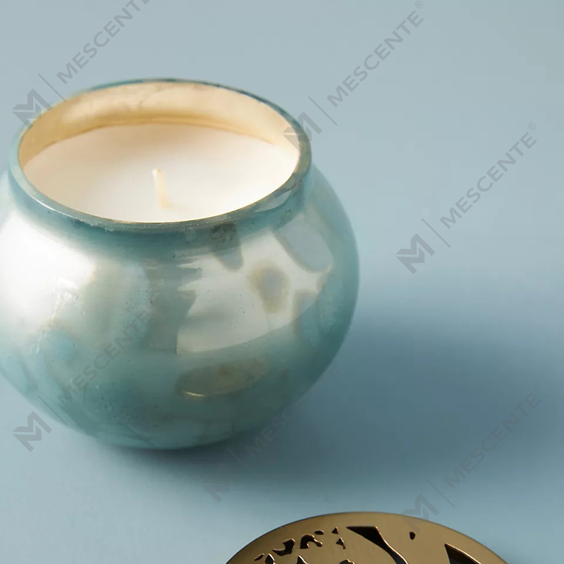M&scent Private Label Custom Home Decoration Luxury Glass Candle Jars Soy Wax Scented Candles With Lid