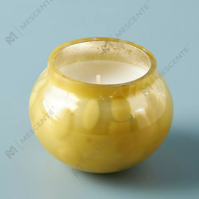 M&scent Private Label Custom Home Decoration Luxury Glass Candle Jars Soy Wax Scented Candles With Lid
