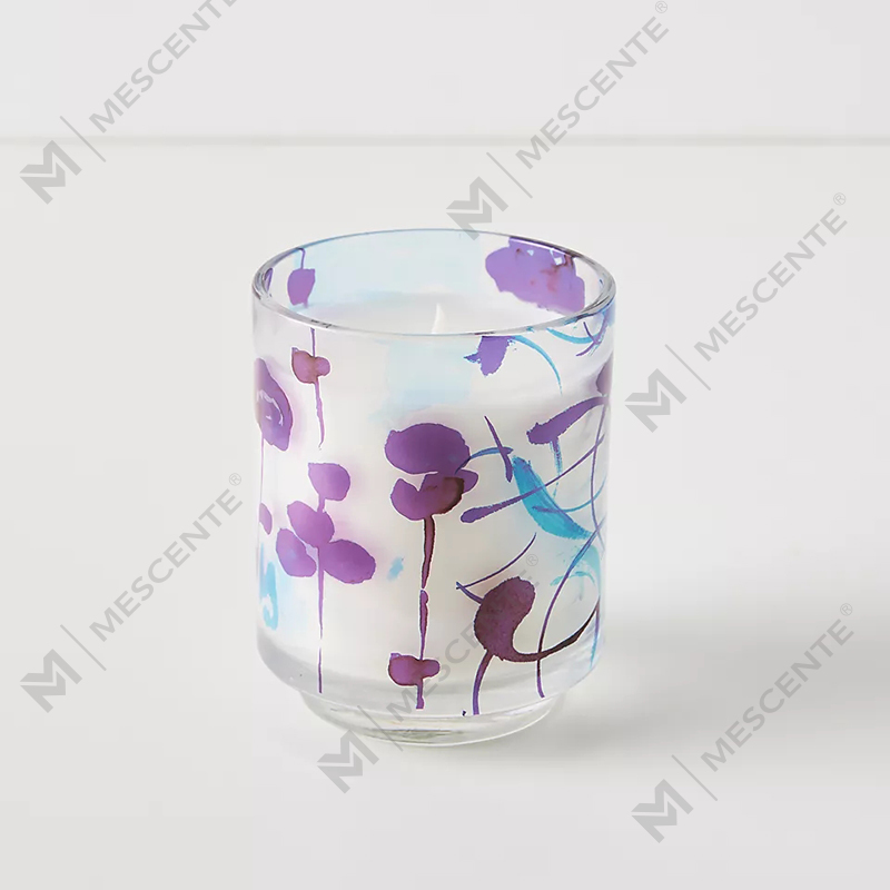 M&Scent Luxury Custom Decoration Private Label 3 Wick A Sunday Painter Glass Crystal Scented Soy Wax Candles