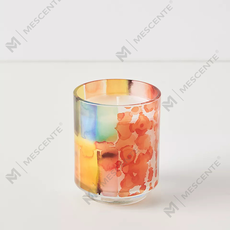 M&Scent Luxury Custom Decoration Private Label 3 Wick A Sunday Painter Glass Crystal Scented Soy Wax Candles