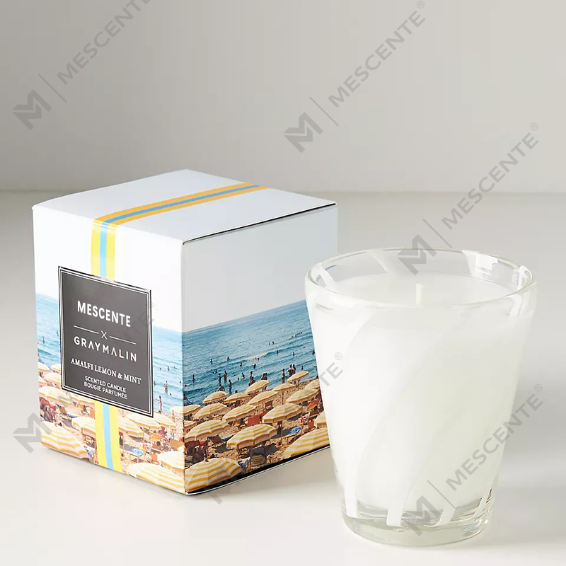 M&Scent Luxury White Soy Wax Personalised Logo Wedding Scented Candles