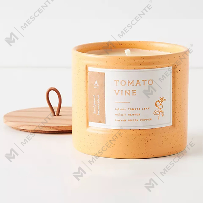 M&Scent Private Label Colored Ceramic Jars Scented Soy Wax Chic Candles