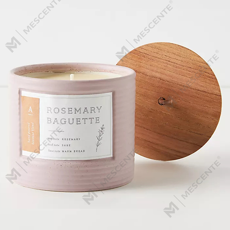 M&Scent Private Label Colored Ceramic Jars Scented Soy Wax Chic Candles