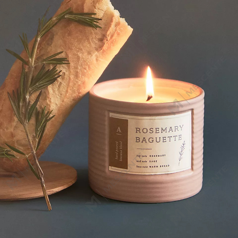 M&Scent Private Label Colored Ceramic Jars Scented Soy Wax Chic Candles