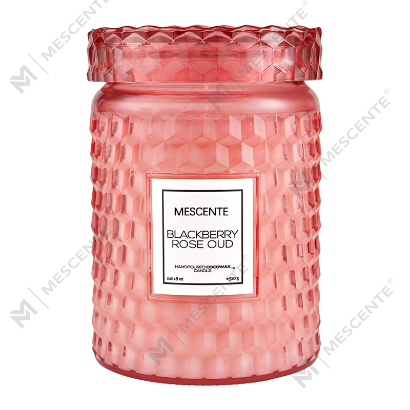 M&Scent Custom Christmas Decoration Blackberry Rose Oud Icon Candle