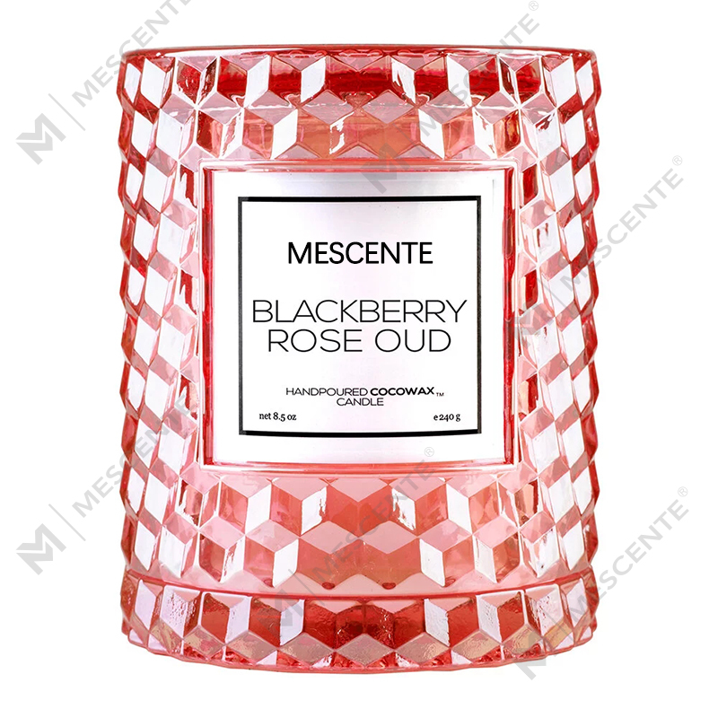 M&Scent Custom Christmas Decoration Blackberry Rose Oud Icon Candle