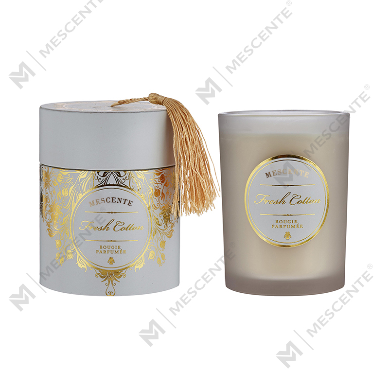 M&Scent Luxury Christmas White Personalised Logo Scented Candles