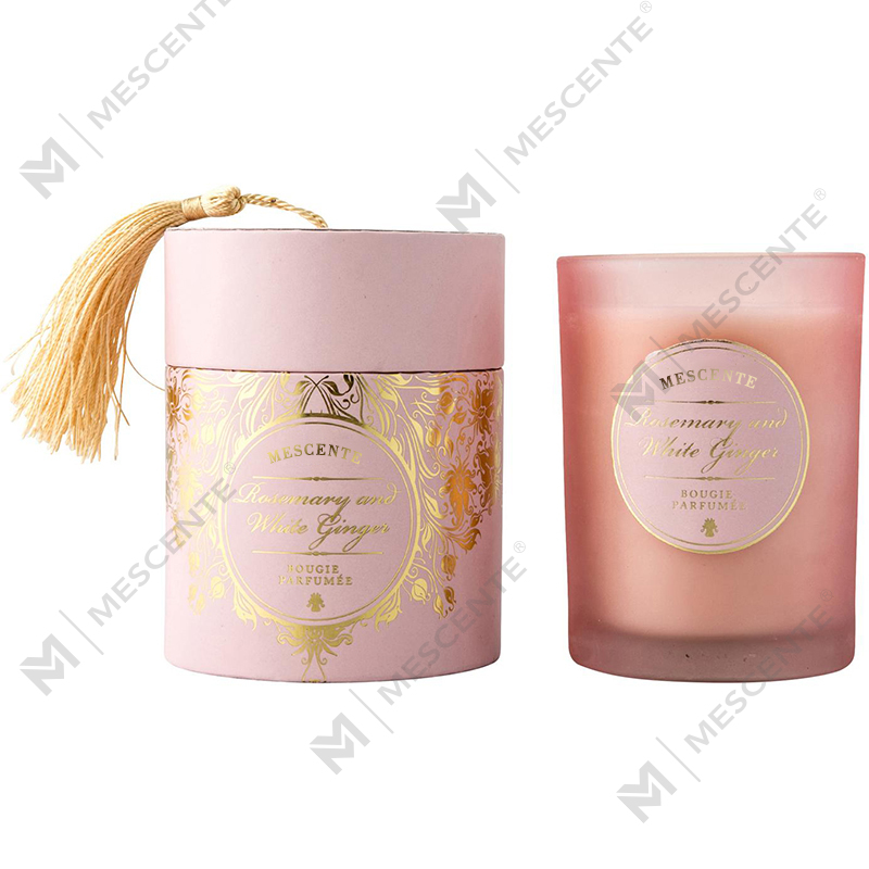 M&Scent Luxury Christmas White Personalised Logo Scented Candles