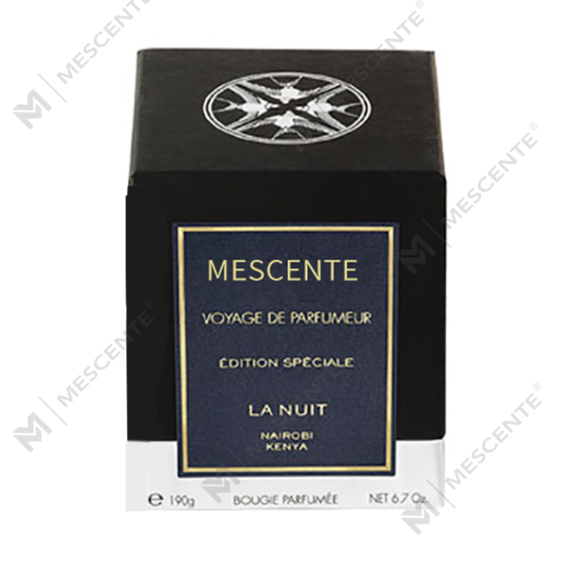 M&Scent Handmade Luxury Glass Holder Pillar Vanilla Scented Candle With Crystals