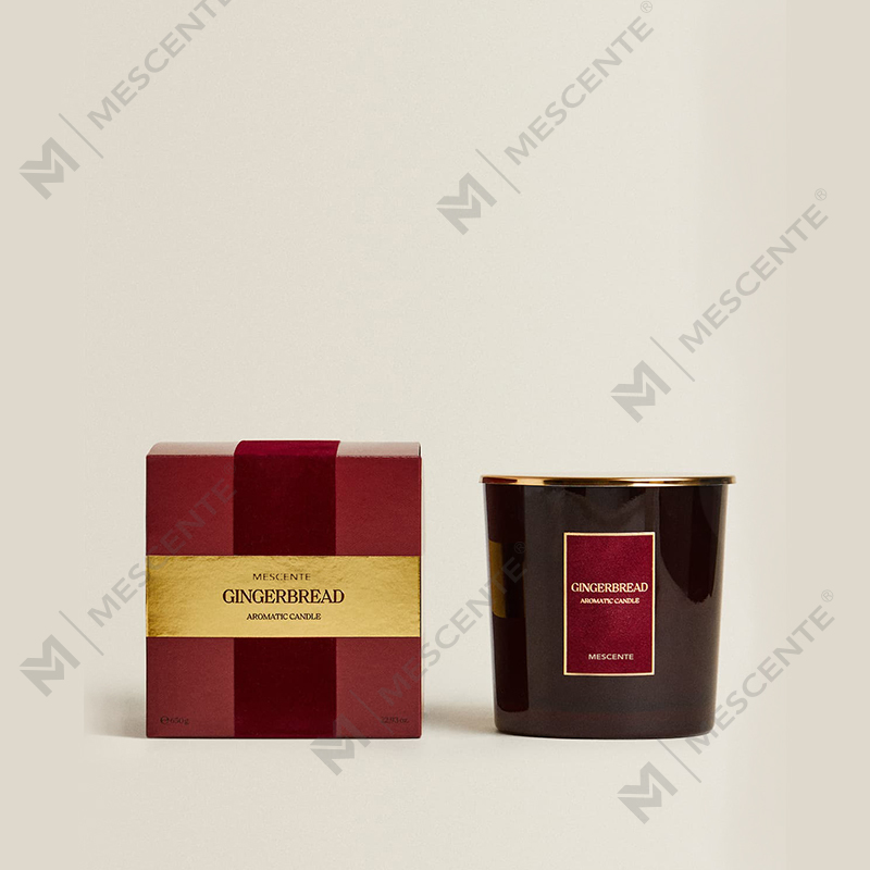 M&Scent Custom Luxury 3 Wicks Candles Personalized Private Label Black Matte Glass Scented Candle