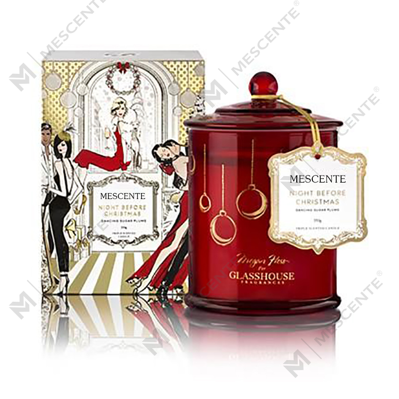 M&Scent Wholesale Luxury Custom Private Label Christmas Domed Jar Scented Soy Candles With Lid